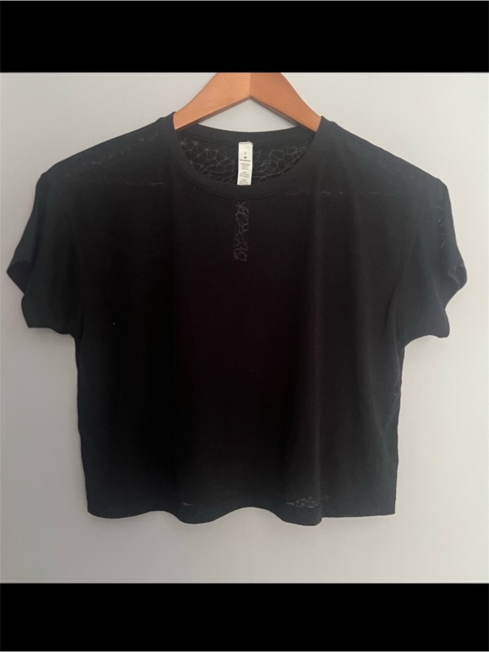 Lululemon Cates Tee *Camo Veil Black Size 2